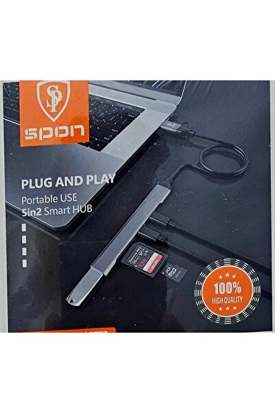 Spon منفذ توصيل 5 في 2 مع قارئ ذاكرة USB