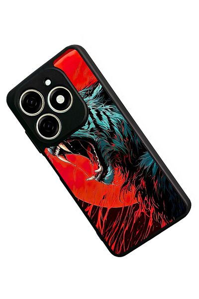 TECNO حافظة Spark 20C متوافقة مع اللون الأسود غير اللامع - سيليكون ناعم، واقي، غطاء ممتص للصدمات