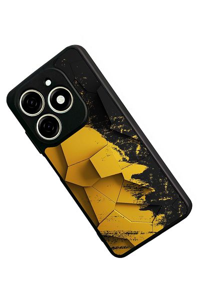 TECNO حافظة Spark 20 Matte Black المتوافقة - سيليكون ناعم، واقي، غطاء ممتص للصدمات