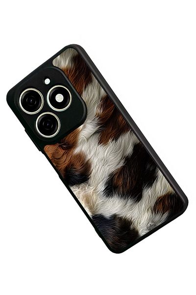 TECNO حافظة Spark 20C متوافقة مع اللون الأسود غير اللامع - سيليكون ناعم، واقي، غطاء ممتص للصدمات