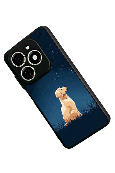 TECNO حافظة Spark 20 Matte Black المتوافقة - سيليكون ناعم، واقي، غطاء ممتص للصدمات