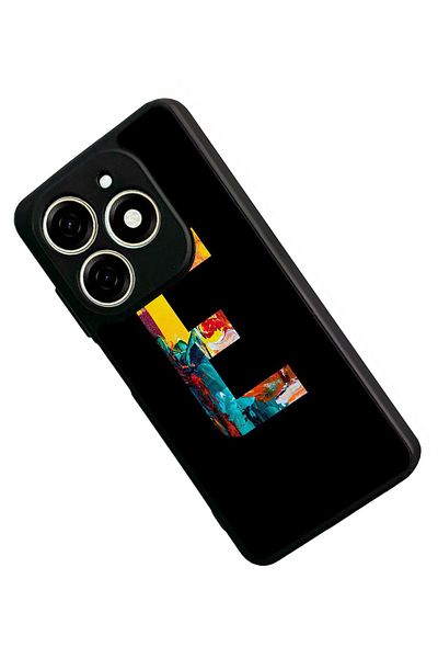TECNO حافظة Spark 20C متوافقة مع اللون الأسود غير اللامع - سيليكون ناعم، واقي، غطاء ممتص للصدمات