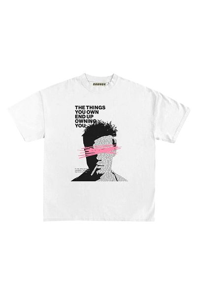 RawNox Unisex Loose Fit Special Fight Club V1 Printed Tshirt