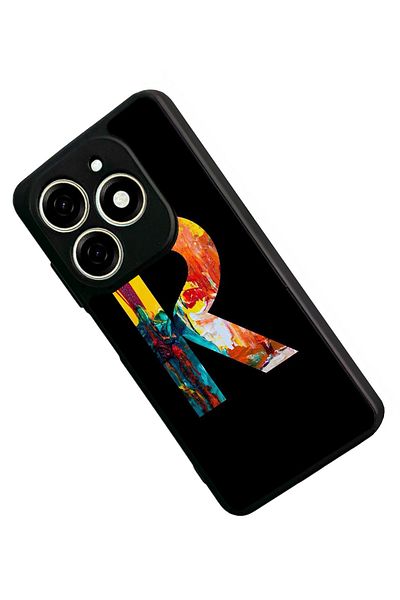 TECNO حافظة Spark 20C متوافقة مع اللون الأسود غير اللامع - سيليكون ناعم، واقي، غطاء ممتص للصدمات