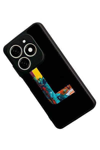 TECNO حافظة Spark 20C متوافقة مع اللون الأسود غير اللامع - سيليكون ناعم، واقي، غطاء ممتص للصدمات