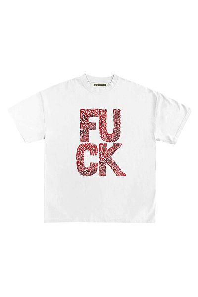 RawNox Unisex Loose Fit Special Fk Printed Tshirt