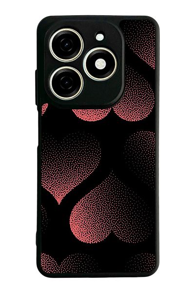 TECNO حافظة Spark 20 Matte Black المتوافقة - سيليكون ناعم، واقي، غطاء ممتص للصدمات