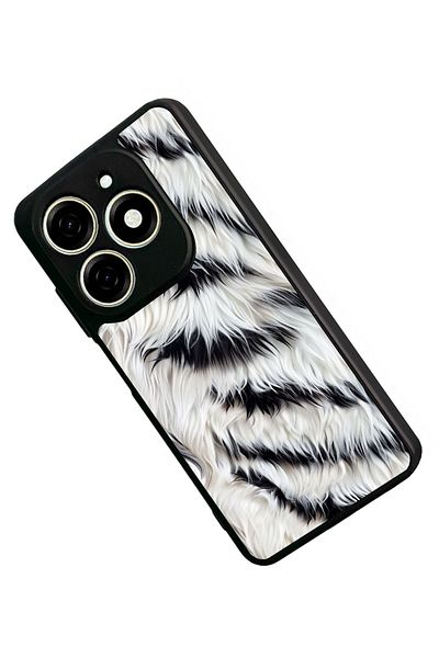 TECNO حافظة Spark 20C متوافقة مع اللون الأسود غير اللامع - سيليكون ناعم، واقي، غطاء ممتص للصدمات
