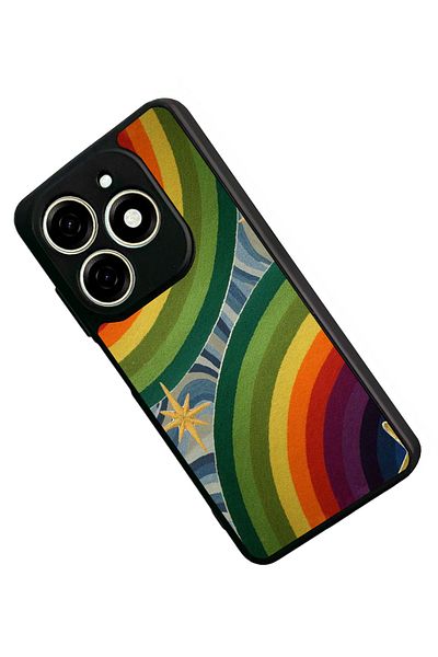 TECNO حافظة Spark 20 Matte Black المتوافقة - سيليكون ناعم، واقي، غطاء ممتص للصدمات