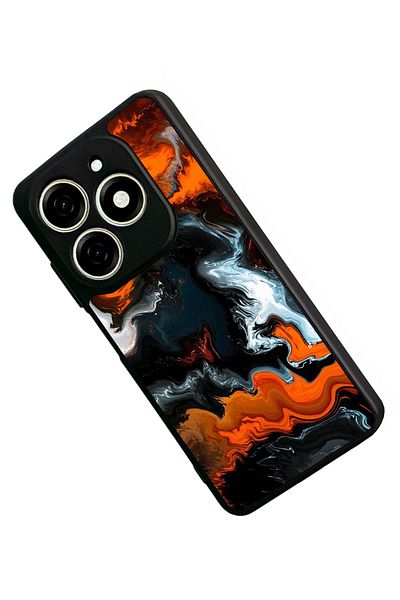 TECNO حافظة Spark 20C متوافقة مع اللون الأسود غير اللامع - سيليكون ناعم، واقي، غطاء ممتص للصدمات