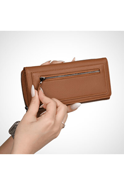 Store Hakiki Deri Kadın Cüzdan – Fermuarlı, Manyetik Kapaklı İsim Yazılı, Kişiye Özel-2718