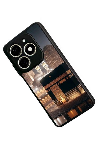 TECNO حافظة Spark 20 Matte Black المتوافقة - سيليكون ناعم، واقي، غطاء ممتص للصدمات