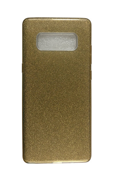 OEM Carcasă compatibilă cu Samsung Galaxy Note 8, silicon cu sclipici, auriu