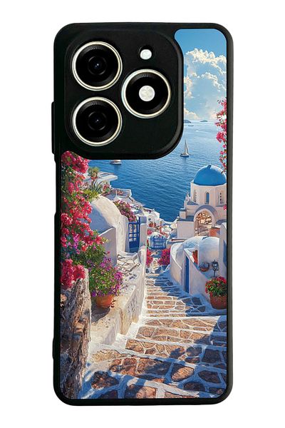 TECNO حافظة Spark 20 Matte Black المتوافقة - سيليكون ناعم، واقي، غطاء ممتص للصدمات