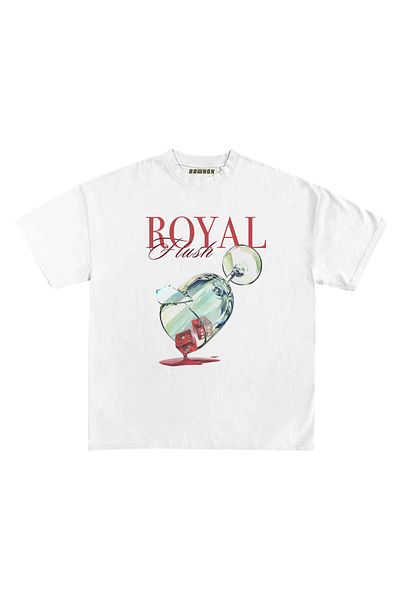 RawNox Unisex Loose Fit Special Royal Flush Printed Tshirt