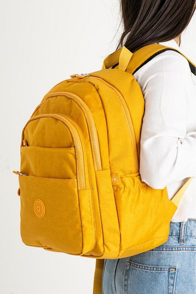 Baginn Unisex School Bag Clinker Fabric Backpack Multi-Pocket Lightweight Rainproof 42*30 cm