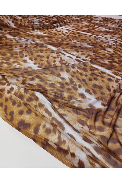Kumaş Parça Leopard Pattern Mesh (Width 140 cm X Length 200 cm)
