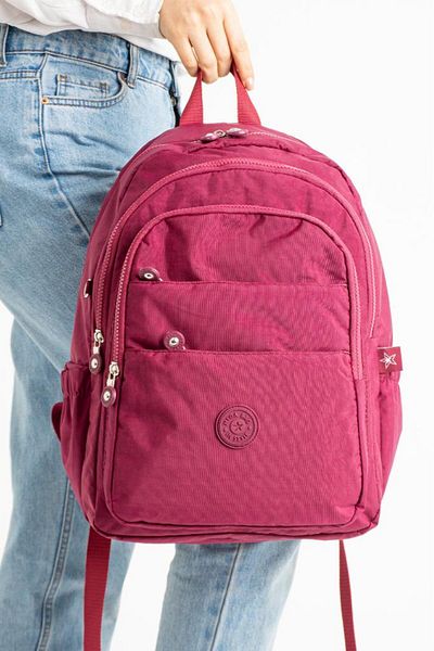 Baginn Unisex School Bag Clinker Fabric Backpack Multi-Pocket Lightweight Rainproof 42*30 cm