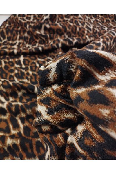 Kumaş Parça Leopard Pattern Tok Woven (Width 130 cm X Length 350 cm)