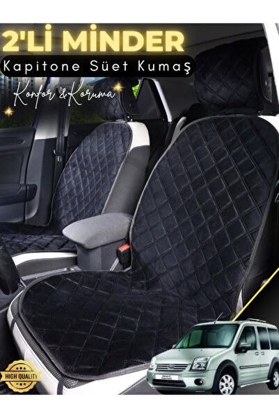 stiloto وسادة مقعد سيارة من جلد الغزال مكونة من قطعتين متوافقة مع Ford Connec...