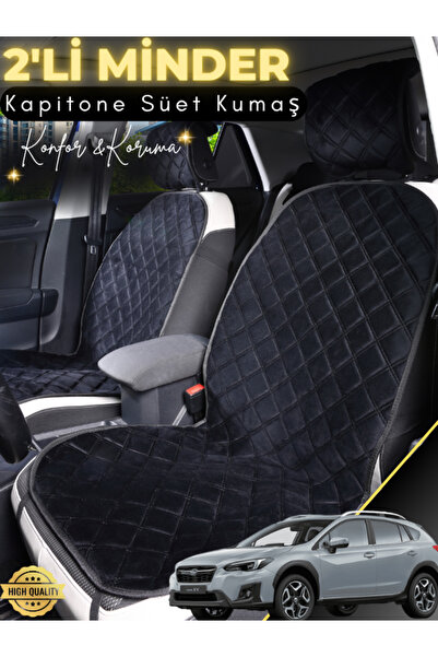 stiloto وسادة مقعد سيارة من جلد الغزال مكونة من قطعتين متوافقة مع سوبارو Xv |...