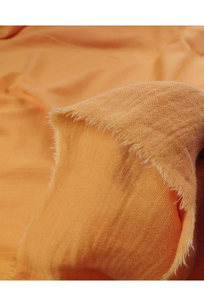 Kumaş Parça Muslin in Light Orange Color (Width 150 cm X Length 280 cm)