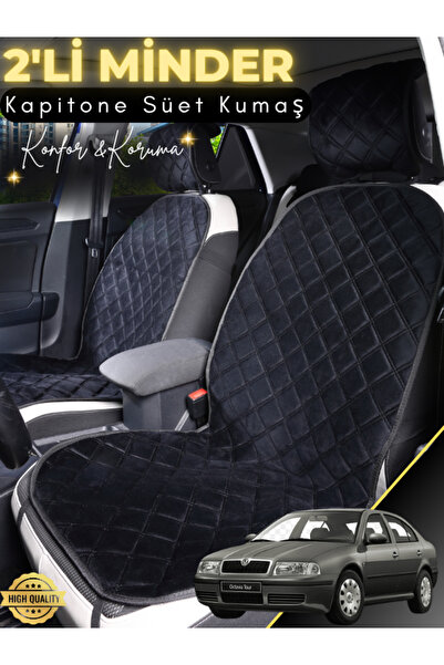 stiloto Skoda Octavia 2 Compatible 2-Piece Suede Auto Seat Cushion |   Anti-S...