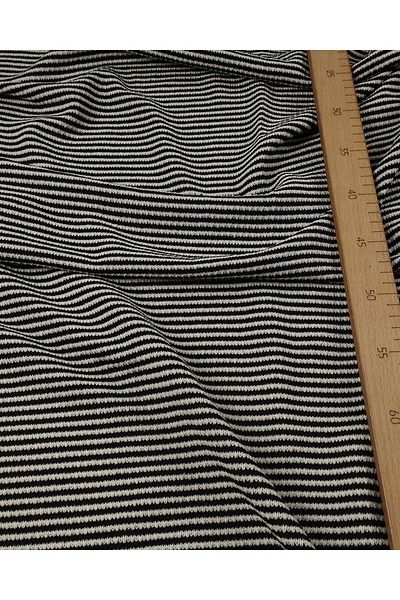 Kumaş Parça Knitted Knitwear in Black and White Colors (Width 180 cm X Length 200 cm)
