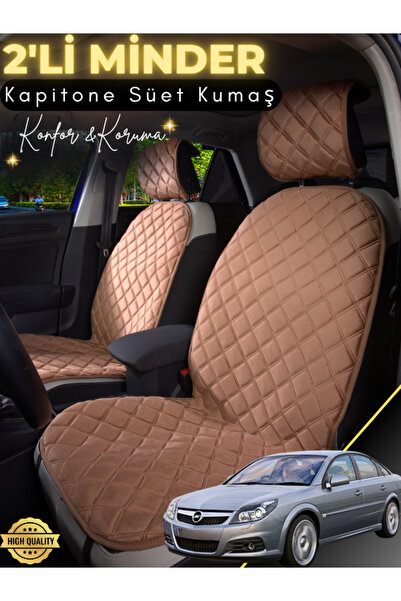 stiloto وسادة مقعد سيارة من جلد الغزال مكونة من قطعتين متوافقة مع أوبل فيكترا...