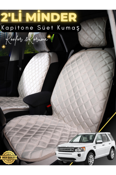 stiloto وسادة مقعد سيارة من جلد الغزال متوافقة مع لاند روفر فريلاندر مكونة من...