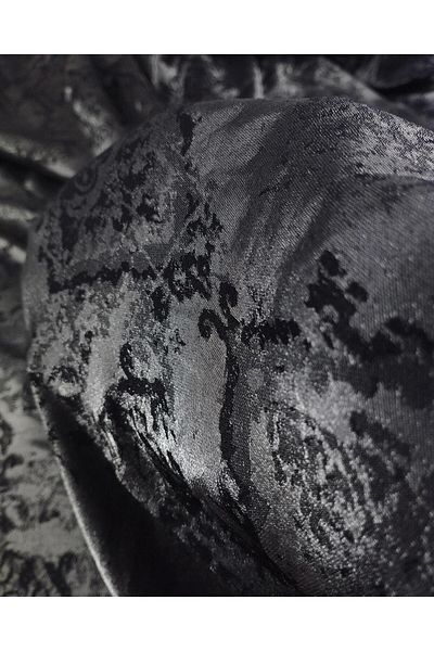 Kumaş Parça Monorail Satin Black Glitter (Width 150 cm X Length 180 cm)