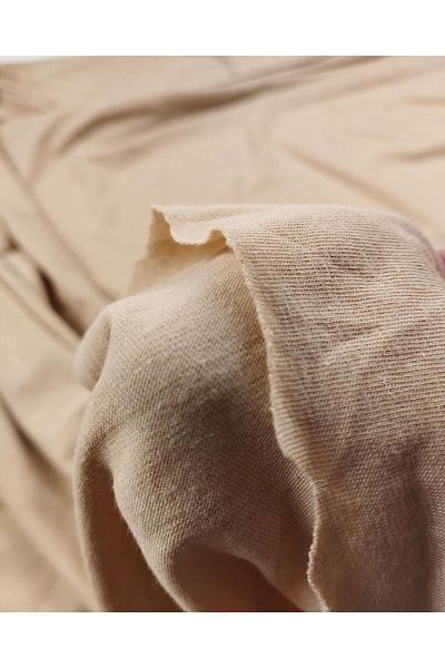 Kumaş Parça Combed Cotton in Milk Brown Color (Width 150 cm X Length 200 cm)