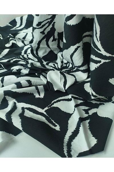 Kumaş Parça Αερόμπιν με ασπρόμαυρο σχέδιο (Πλάτος 140 cm x Μήκος 290 cm)