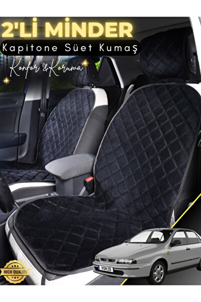 stiloto وسادة مقعد سيارة من جلد الغزال متوافقة مع فيات ماريا مكونة من قطعتين ...