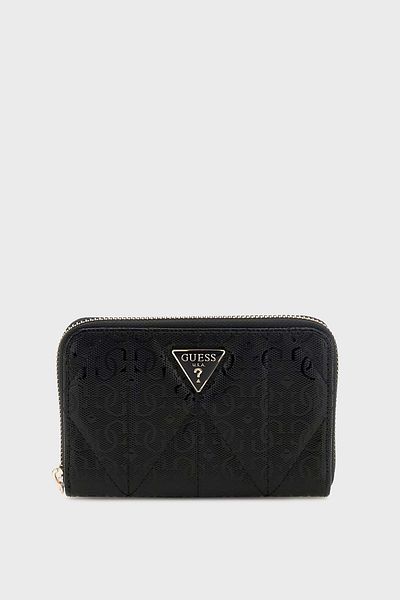 Guess Aldina 4g Logo Zipper Wallet Swgg9663140 Wallet Swgg96 63140 Bla