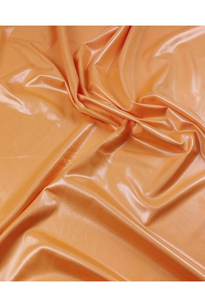 Kumaş Parça Shiny Foil Jersey in Pastel Orange Color (Width 140 cm X Length 145 cm)