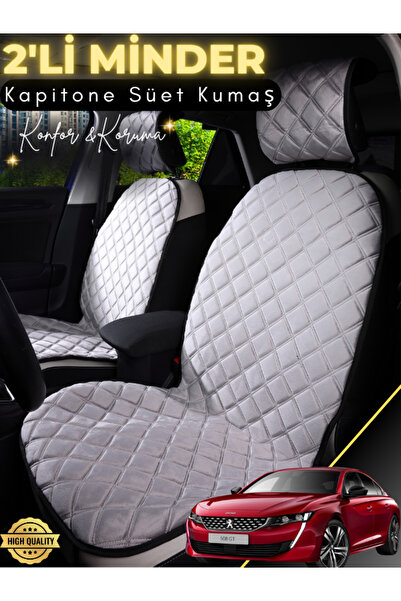 Generic Brand Peugeot 508 Compatible 2-Piece Suede Auto Seat Cushion |   Anti...