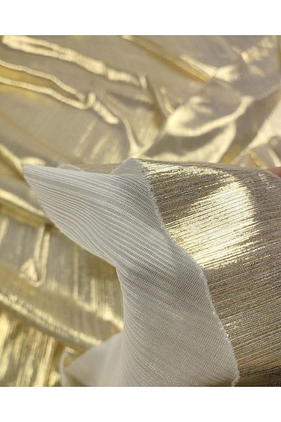 Kumaş Parça Gold Colored Gilded Jersey (Width 140 cm X Length 250 cm)