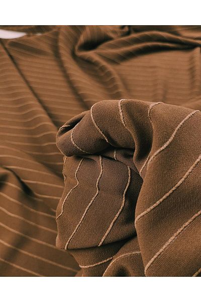 Kumaş Parça Crepe in Coffee Cream Color (Width 150 cm X Length 350 cm)