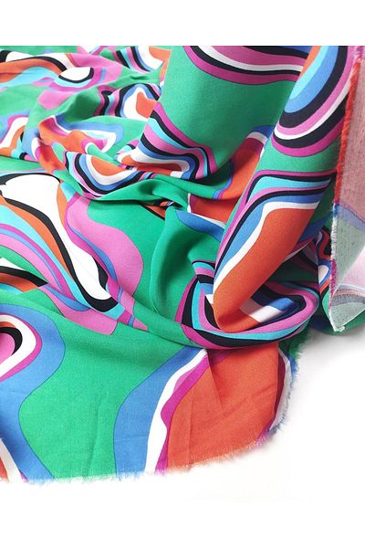 Kumaş Parça Cotton Viscose in Vibrant Colours (Width 150 cm X Length 220 cm)