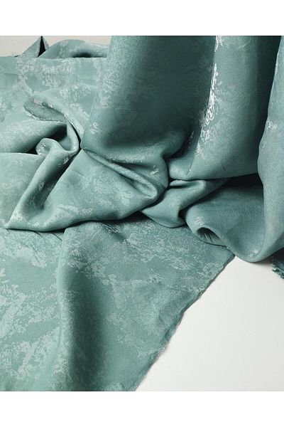 Kumaş Parça Patterned Woven in Green Color Woven (Width 140 cm X Length 200 cm)