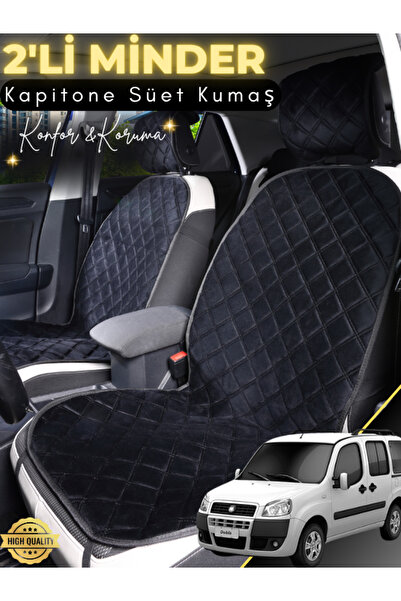 stiloto وسادة مقعد سيارة من جلد الغزال مكونة من قطعتين متوافقة مع فيات دوبلو ...