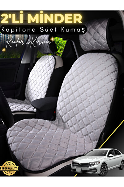 stiloto وسادة مقعد سيارة من جلد الغزال متوافقة مع فولكس فاجن جيتا مكونة من قط...