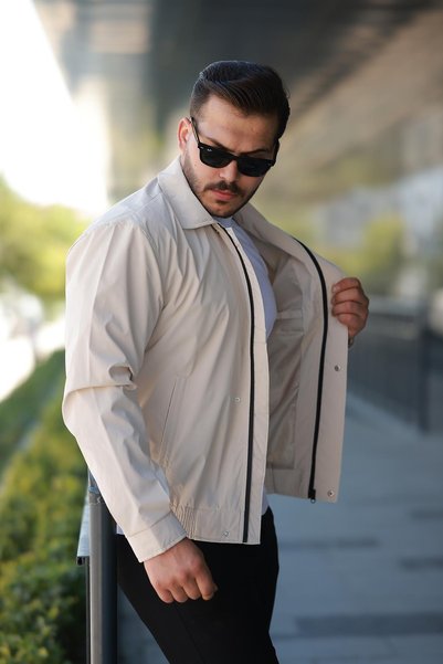 ByTrend معطف نوفا الموسمي ذو الياقة المطاطية BL 1811-1852