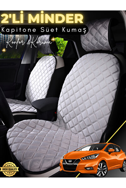 Guerrino Nissan Micra Compatible 2-Piece Suede Auto Seat Cushion |   Anti-Swe...