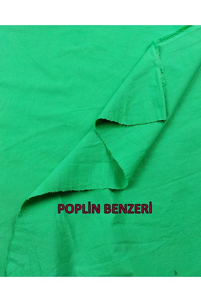 Kumaş Parça Poplin Woven in Green Color (Width 150 cm X Length 240 cm)