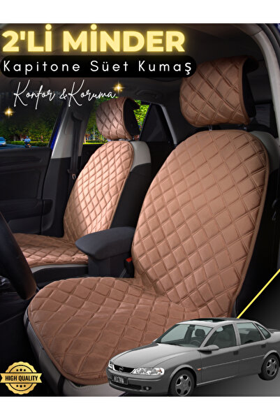 stiloto وسادة مقعد سيارة من جلد الغزال مكونة من قطعتين متوافقة مع أوبل فيكترا...