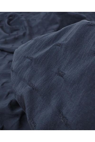 Kumaş Parça Thin Crepe in Navy Blue Lace (Width 140 cm X Length 220 cm)