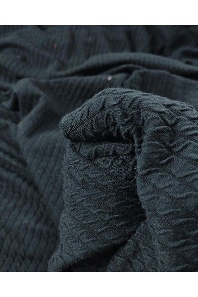 Kumaş Parça Πλεκτό σε σκούρο Navy Blue Πλάτος: 120