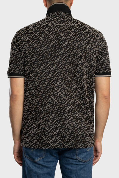 Armani Exchange Όλα με λογότυπο Βαμβακερό μπλουζάκι με κουμπιά με κανονική εφαρμογή Ανδρικό μπλουζάκι με γιακά πόλο